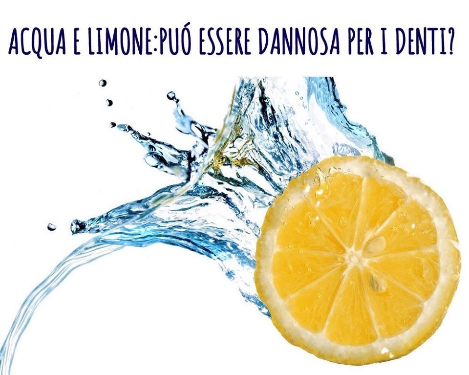 Acqua limone salute orale denti sorriso consigli utili